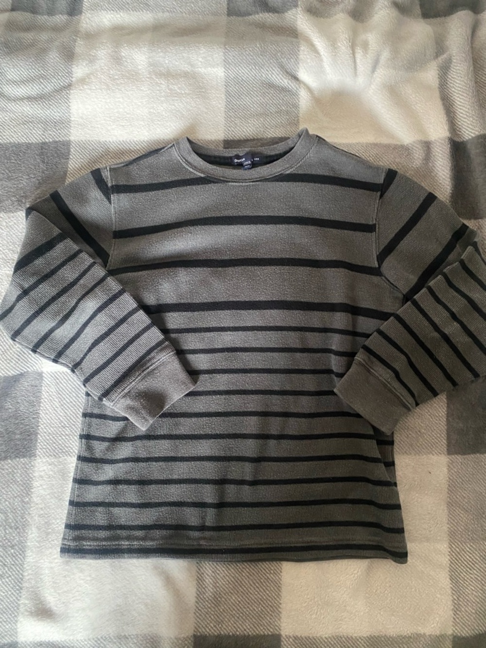 George striped Crewneck Sweater - Gray & Black